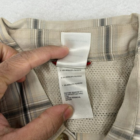 The North Face Button Up Shirt Medium Men's Short Sleeve Modal Blend Casual - Picture 4 of 11